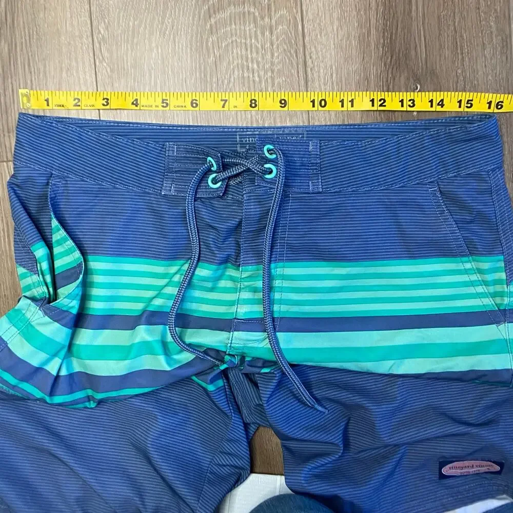 Vineyard Vines Board Shorts Swim Trunks Men Sz 30 Blue Green 11